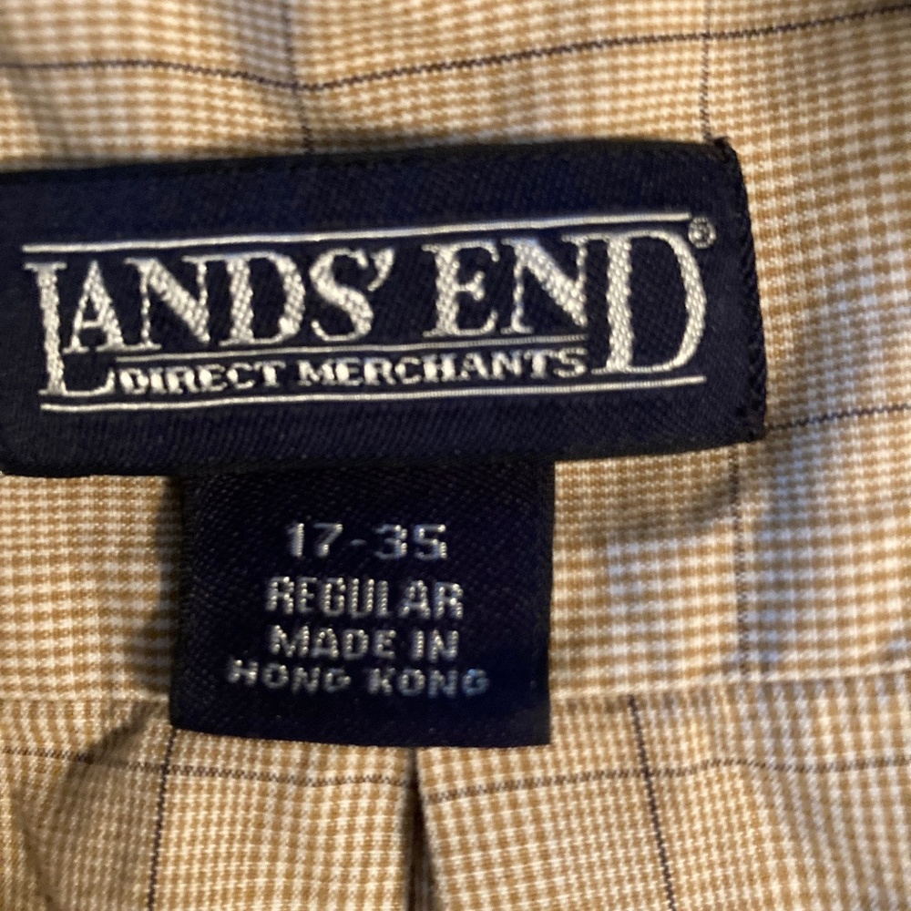 Men’s Land’s End  Button front shirt